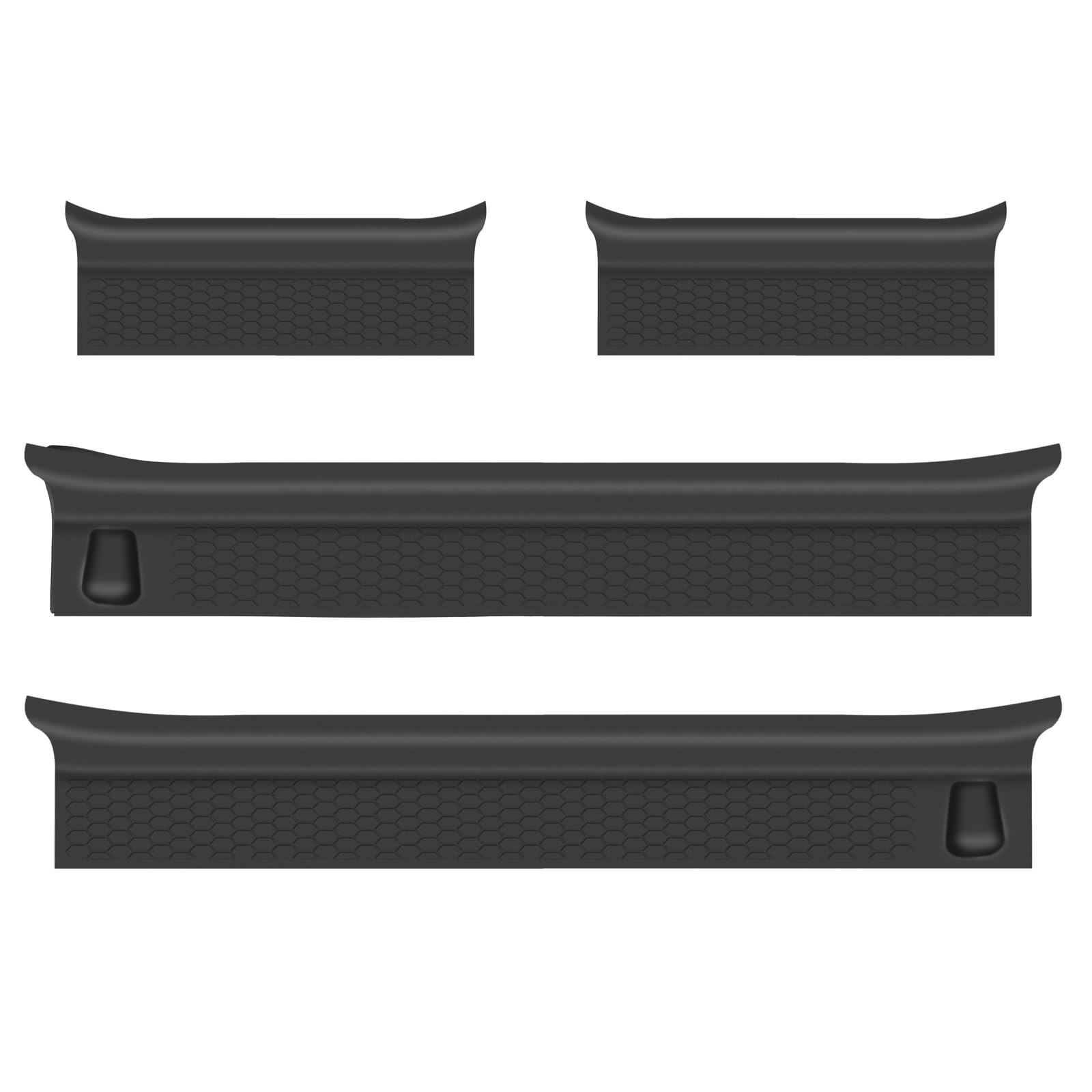 Zondio Car Door Sill Protector Kit Compatible with 2018-2024 Jeep Wrangler JL Unlimited, Door Sill Guards Fit for 2020-2024 Jeep Gladiator, for Wrangler JLU and Gladiator JT 4 Door Car Accessories