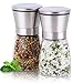 Produktbild Falkenbach - Gewürzmühle 2er Set mit verstellbarem Keramikmahlwerk, Salzmühle und Pfeffermühle aus hochwertigem Edelstahl, Chillimühle, Mahlgrad einstellbar (ohne Gewürzinhalt) (klein)
