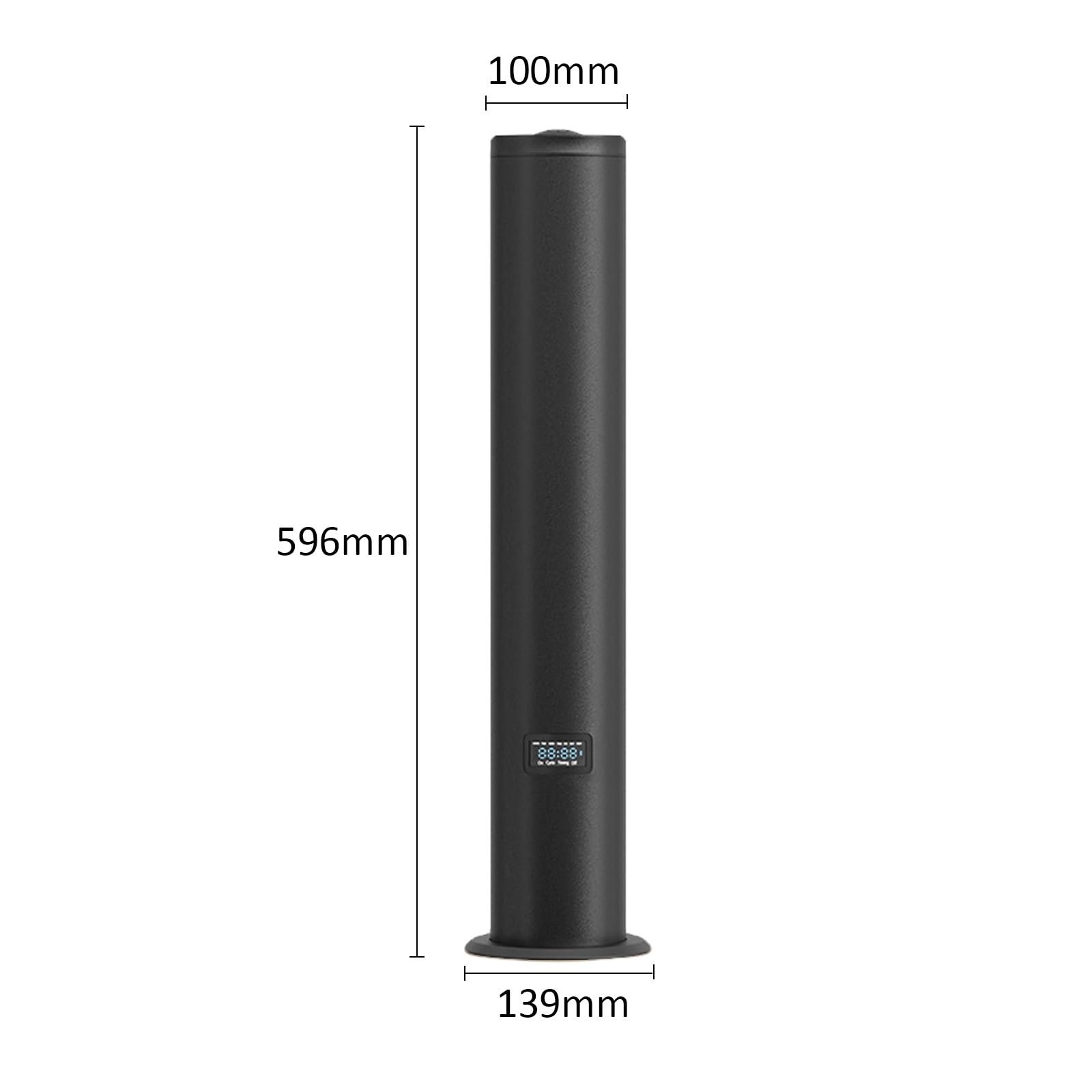 Macchina per profumare l'aria commerciale, diffusore di aromaterapia Bluetooth intelligente, diffusore di oli essenziali da 500 ml, copertura di 1500 m³, nebulizzatore a condensazione senza acqua(Blac