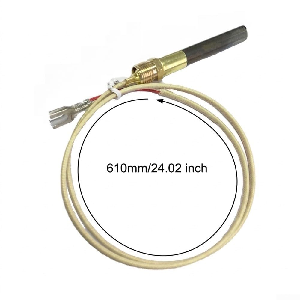 Sonda Termopar Gas 610mm para chimenea Estufa Sonda Termopar