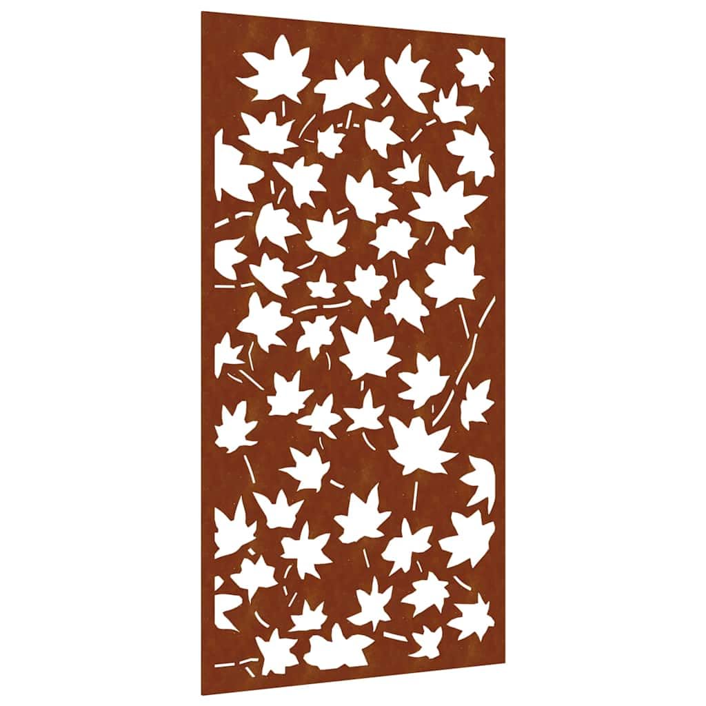 Vidaxl Garden Wall Decoration Wall Art Decor Corten Steel Maple Leaf Design