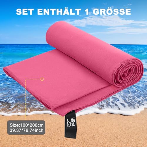 HiiPeak Mikrofaser Handtuch Kompakt und Leicht Microfaser Handtücher Fitness Schnelltrocknend microfaser Badetuch Saugfähiges Sporthandtuch… – Ansicht 3
