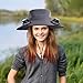 Wide Brim Sun Hat with Fan, Men Sun Fishing Hat, 5 Speed Adjustable, Sun Protection, Suitable for Mountaineering