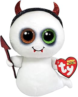Ty Beanie Boo Tricky The Ghost with Horns for Halloween 2025-6"