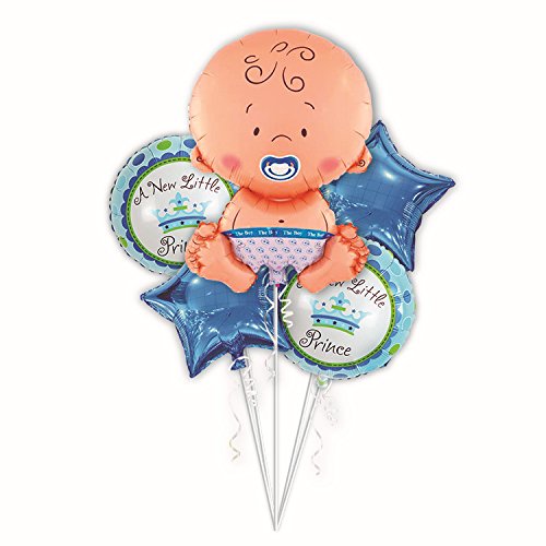 Set of 5 Balloon for Baby Celebration, Baby Shower Foil