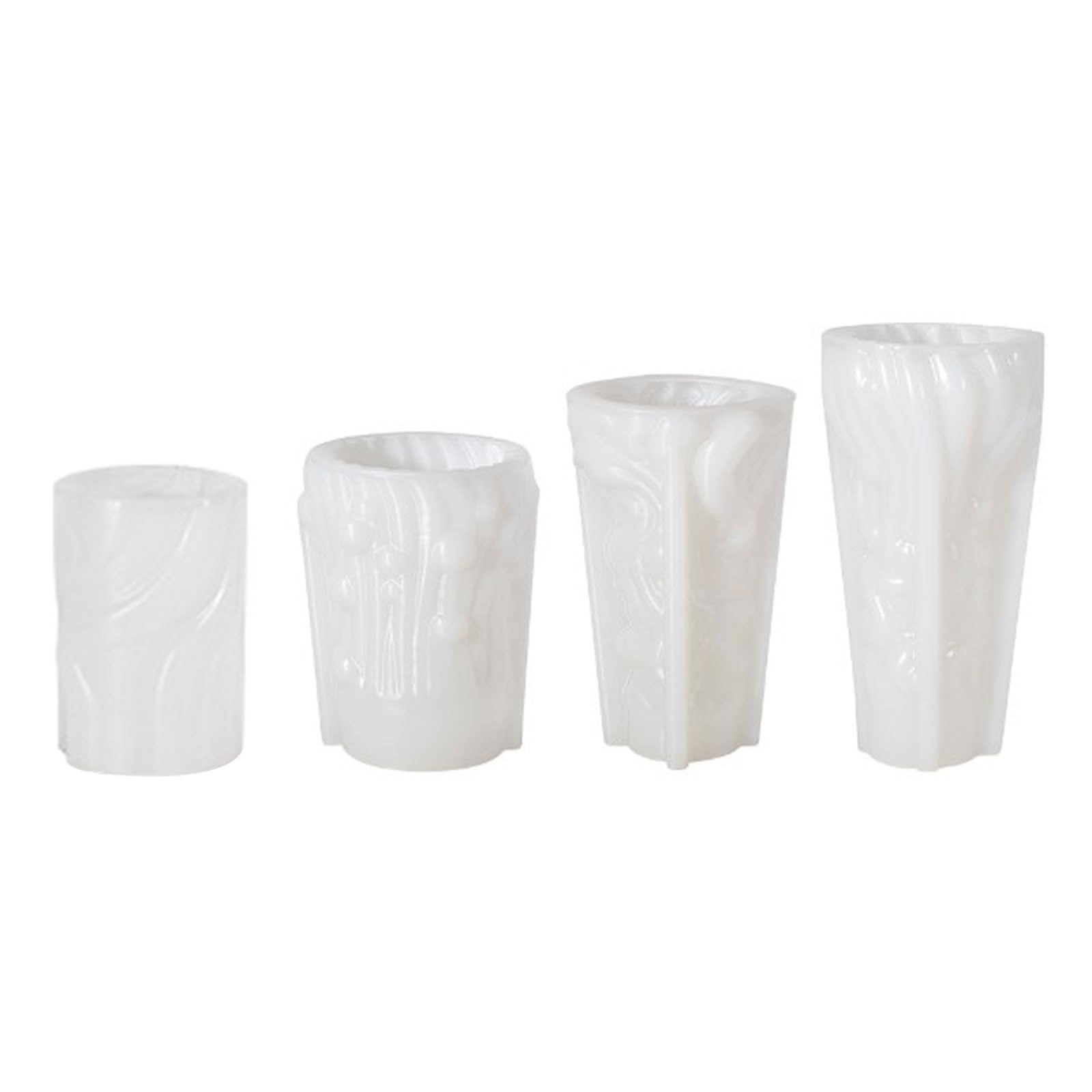 Tsophreniq Carved Cylinder Mold for Making Gypsum Ornaments Home Decorations Craft, Cylinder Silicone Mold Personalized and Unique