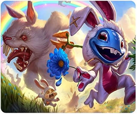 Creative Design Mouse Pad Rectangle Mouse Pad Gaming Mousepad Cottontail Fizz Rectangle Non-Slip Mousepad Water Resistent Oblong Gaming Mouse Pads image 2