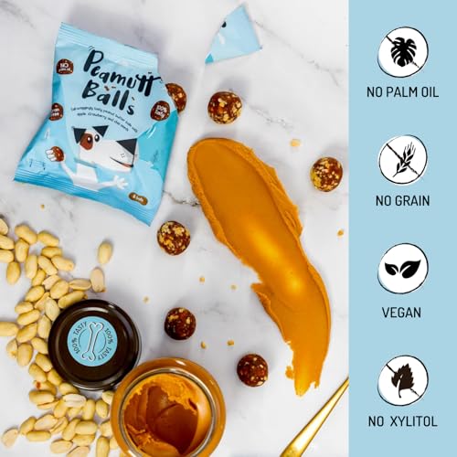 Peamutt Butter Balls, 10 x 45g, Peanut Butter Dog Treat, Formulated for Dogs No Palm Oil, Feed as a Treat or Reward - Image 4