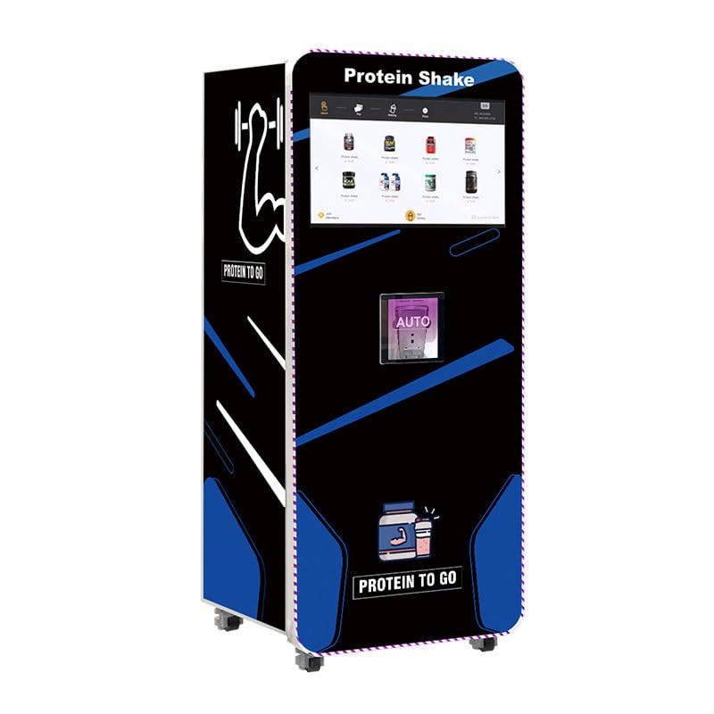 Protein Shake Vending Machine for Commercial Use, Smart Electronics Vending Machine with Card Reader, Temp Control & Inventory Monitoring for Gyms & Offices