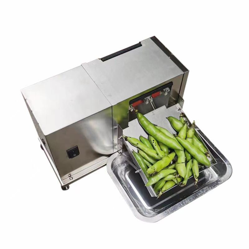 Automatic pea shelling machine, commercial four-legged legume shelling machine, efficiently processes peas, soybeans, broad beans, and edamame.