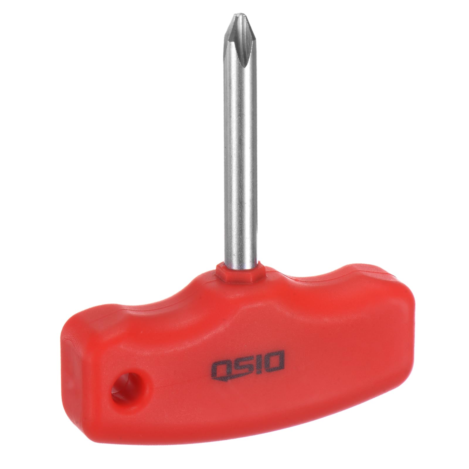 sourcing map PH2 T-Handle Phillips Screwdriver #2 Magnetic Screwdrivers CR-V Pocket Screwdriver for DIY Repairing, Red