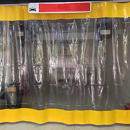 Lona impermeable transparente y resistente de PVC para cortina divisoria exterior 6