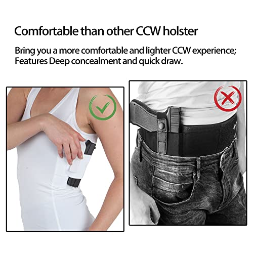 Lilcreek Womens Concealment Tank Top Undercover Concealed Gun Holster Shirt Concealed Carry Clothing CCW Tactical Holster Concealed Handgun Cami Top - Image 5