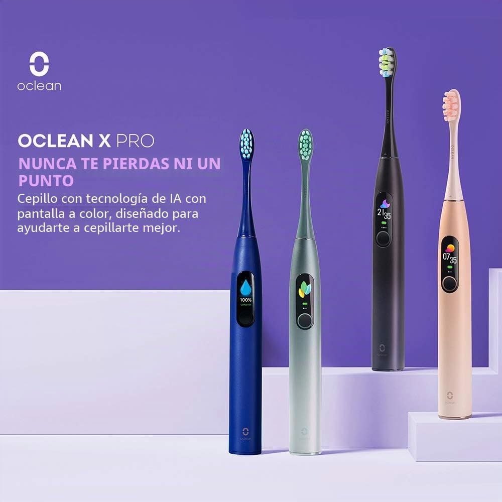Oclean X Pro Cepillo de Dientes Sónico Inteligente Cepillos de Dientes Eléctricos (X Pro Rosa)