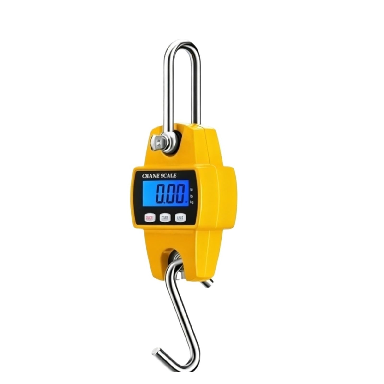 JVDDI Digital Hanging Scale Industrial Digital Crane Scale, 300kg Metal Handheld Hanging Hook Heavy Duty Crane Hook(Giallo)