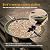 Solar Bird Bath,Deck Bird Bath with Solar Fountain,Metal Bird Bath Bubbler,Deck Mounted Bird Bath,Balcony Bird Bath,Patio Garden Decor