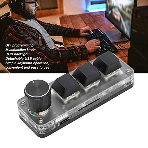 Teclado Mecánico Mini Programmable con RGB USB miniatura 3