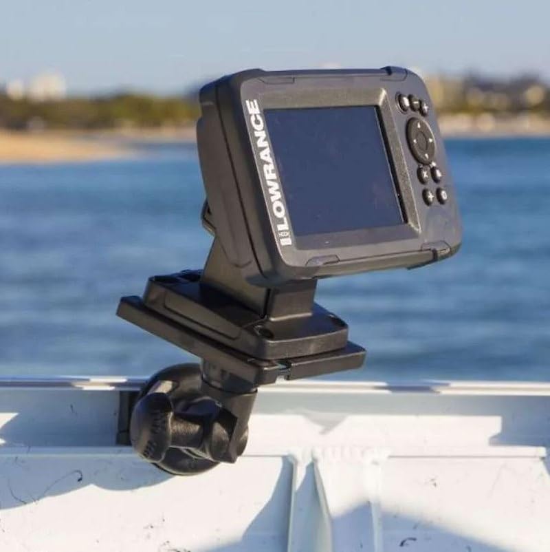 Fish Finder Mount R-Lock S – Adjustable Sonar Mount for Lowrance and Humminbird Units – Compatible with RAILBLAZA Bases – Model 02414011