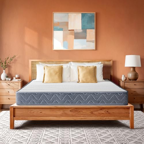 Image of Duroflex LiveIn Bounce - 6 Inch Pocket Spring Mattress Queen Size, 3 Zone Roll Pack Mattress for Zero Motion Transfer, Medium Soft Firmness with Cotton Felt Layer, (75X70X6 Inches)