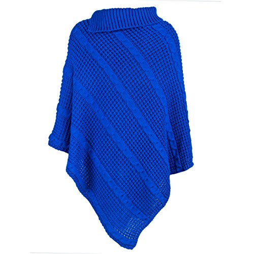 Missmister caldo maglione-poncho-scialle-mantello