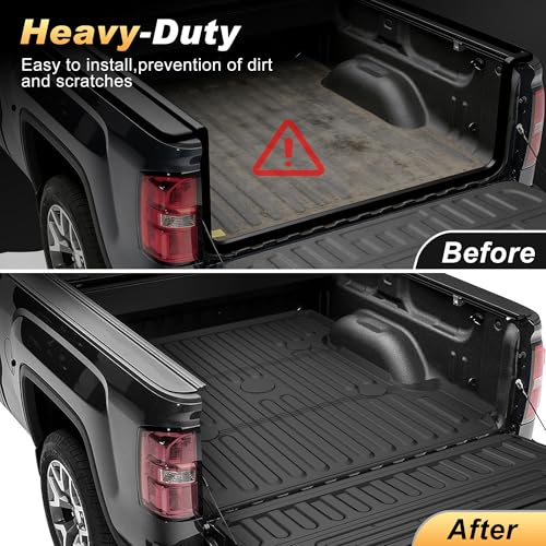 Image of 6.4FT Truck Bed Mat & Tailgate Mat for Dodge Ram 2500 /3500 2009-2026 6.4ft