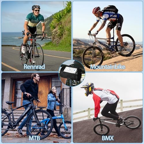 Aohcae Fahrrad Lenkertasche Wasserdicht, Lenkertasche Rund Fahrrad Handy Aufbewahrungstasche zum Aufhängen an der Vorderseite des Fahrrads