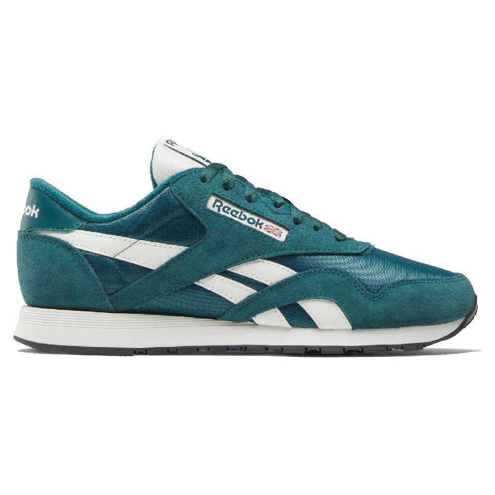 Reebok Men's Classic Nylon Sneaker, Retro Teal Retro Teal Chalk, 4.5 UK