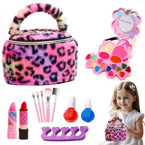 Set de maquillaje para niños para niñas, kit de maquillaje para niños, juguetes para niñas | 22X kits de cosméticos reales juguetes de simulación para niñas,Juego de accesorios para uñas, kit de disfr