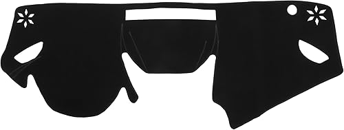 Alfombrilla protectora para salpicadero de automóvil compatible con Subaru Impreza 2017-2020, protector de poliéster negro para consola central