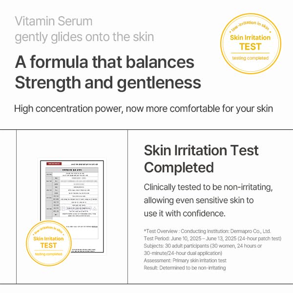mixsoon Vitamin C 20 Serum - 20 Vitamin C Derivatives, Gentle Formula for Radiant, Even-Looking Skin 10ml / 0.34 fl. oz. Korean Glass Skin Care - Image 3