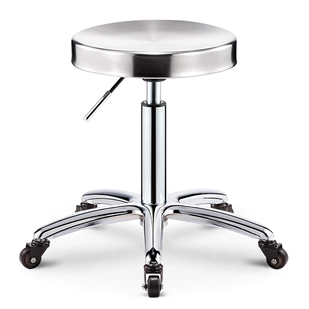 AYCDL Lifting beauty chair Beauty stool Work stool Hairdressing stool stainless steel Stool 360 degree rotation Round Chair