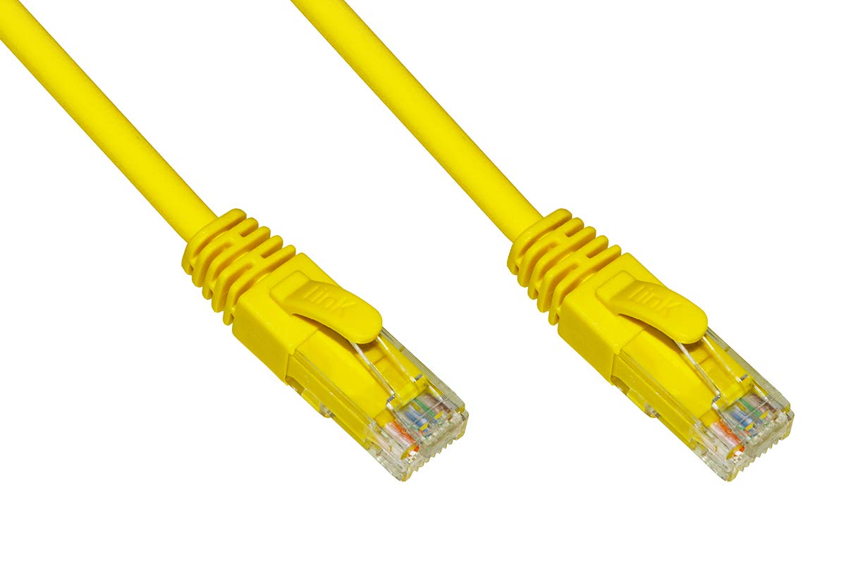 LINK LK6AU500Y Câble réseau CATÉGORIE 6A, Non blindé, UTP AWG24 Couleur Jaune HALOGENFREE MT 50