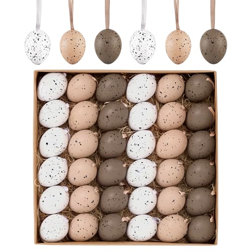 Huevos de Pascua Valery Madelyn de 4 cm, un pack de 36 colgantes ideales como regalo para niños 2