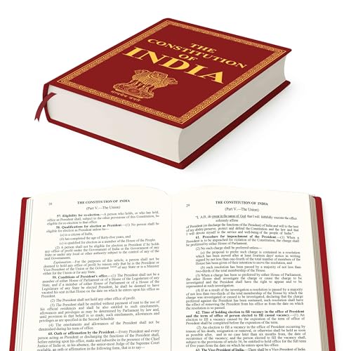 Image of The Constitution of India (Deluxe Hardbound Edition) - Law and Liberty Manual, Indian Polity Insight Book, Definitive Source for IAS & UPSC Prep