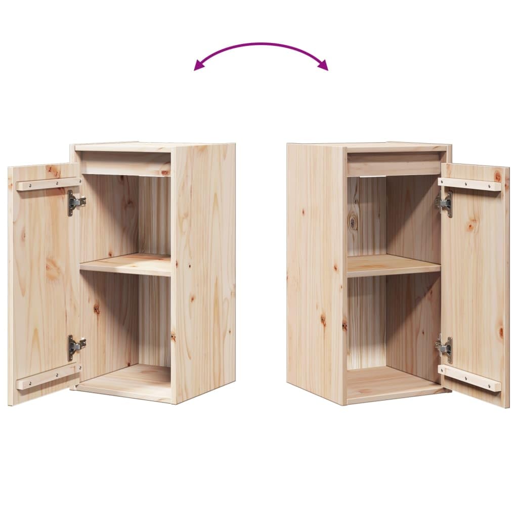 vidaXL Wandschrank Hängeschrank TV Schrank Holzschrank TV Möbel Regal Aufbewahrung Wohnzimmer Bücherschrank 30x30x60cm Massivholz Kiefer