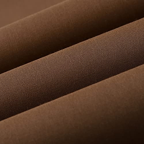 Wooqu Book Cloth, Fabric Surface and Paper Backed, Easy to Use, Strong, 17x29”, for Book Binding, Medium Brown