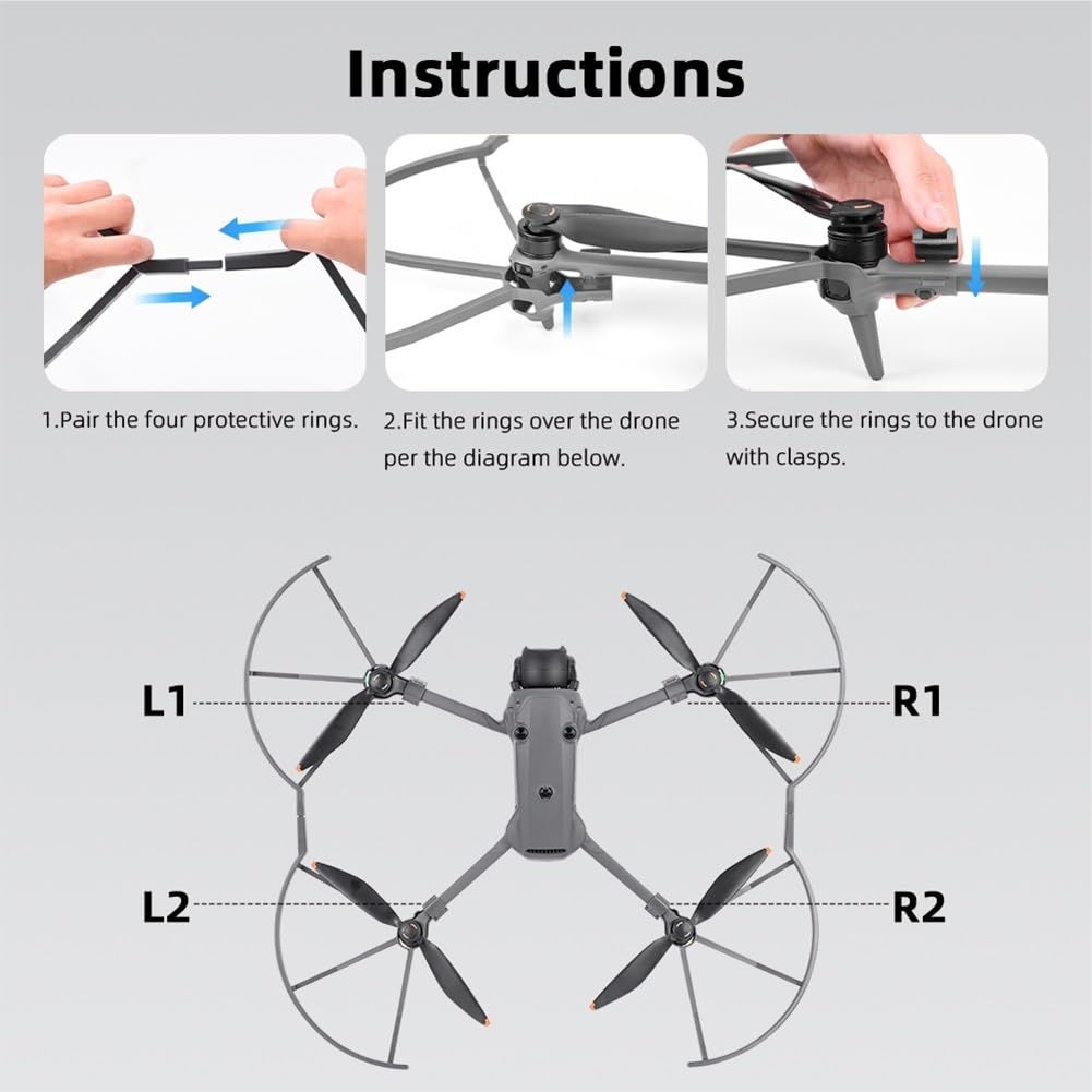 Compatible para DJI Mavic 4 Pro Juego Protección Hélice