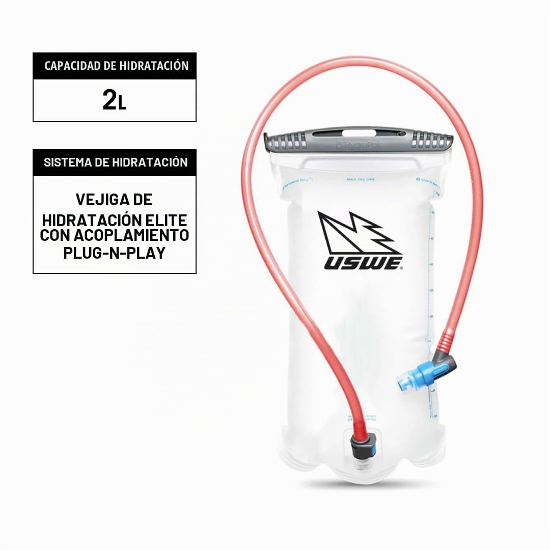 USWE Outlander Pro Mochila de hidratación con vejiga de hidratación de 2.0L/70 onzas