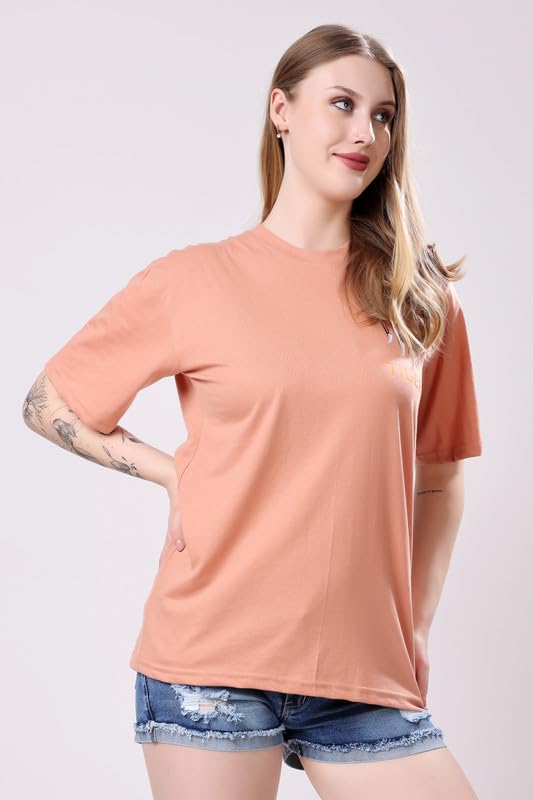 Image of London Hills Women's Cotton Blend Oversized Fit Oversized Tshirt | Oversized Tshirt - Pack of 2