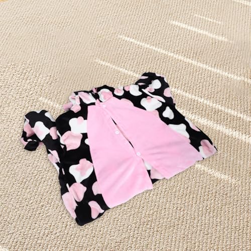 Pijama enterizo unisex de vaca para invierno talla L 3