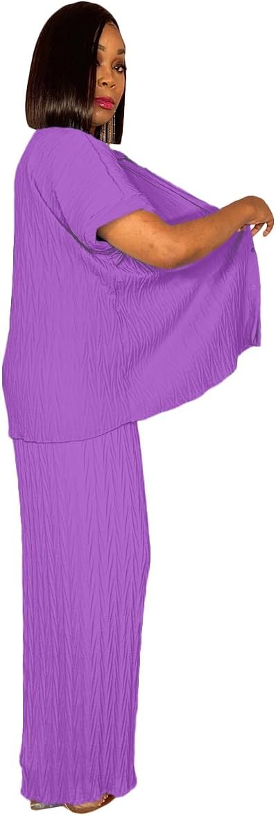 Casual Two Piece Set for Women - Button Down Shirt and Wide Leg Pants Matching Set Tracksuits - Image 3