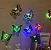 Price comparison product image Indexp 3D DIY LED Butterfly, 10 Pieces Kids Bedroom Fairy Flashing Colorful Adhesive Glowing Lights Home Decoration Party Favours Toys