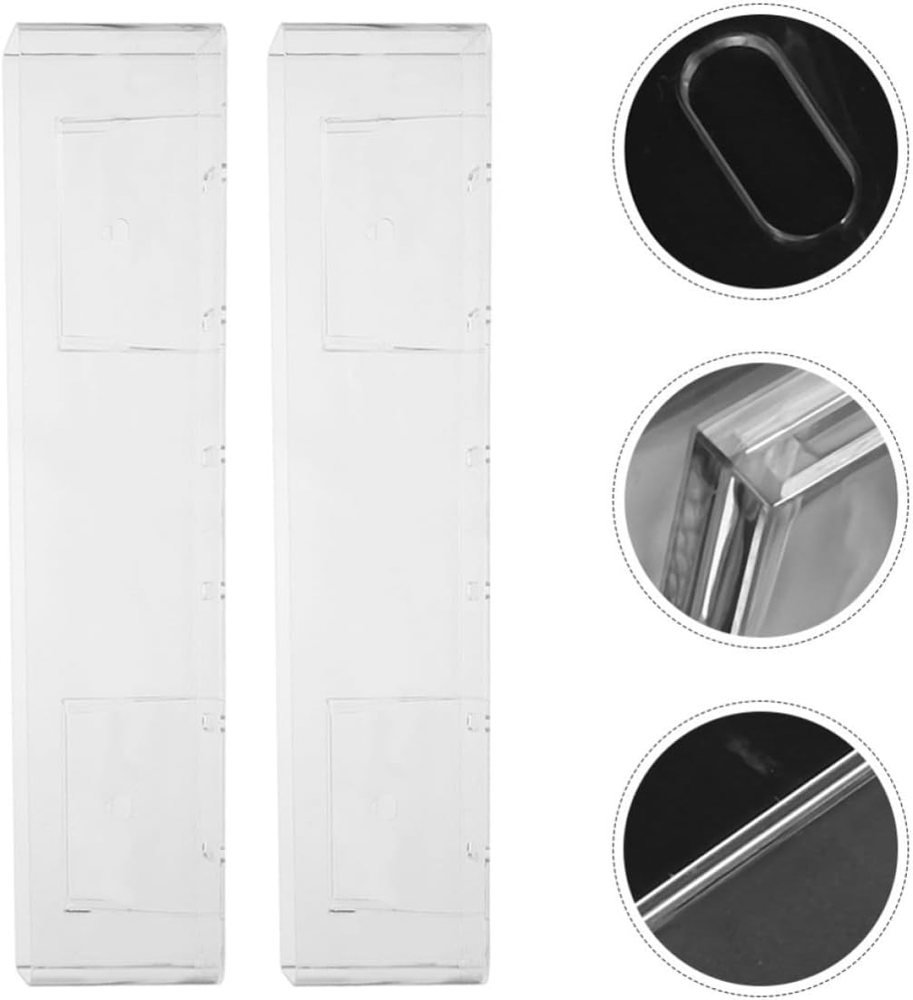 Wall Mount CD Storage Rack 2pcs Acrylic Display Shelf