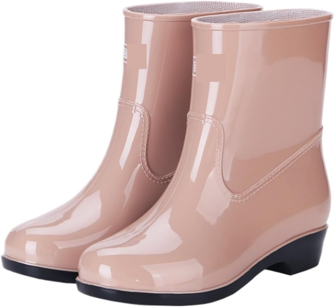 Rain Boots Rainboots Women's Water Shoes Short Tube Mid Tube Rain Boots Waterproof Non Slip Rubber Shoes Rain Boots For Outdoor