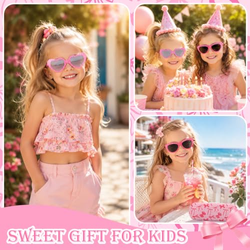 Image of 3 Pairs Kids Sunglasses Girls,UV Protection Sunglasses Toddler Eyewear for Party Favors Beach Glasses Age 3-12