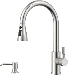 APPASO Grifo de cocina, grifo mezclador de alta presión para cocina Aceros inoxidables Cromo