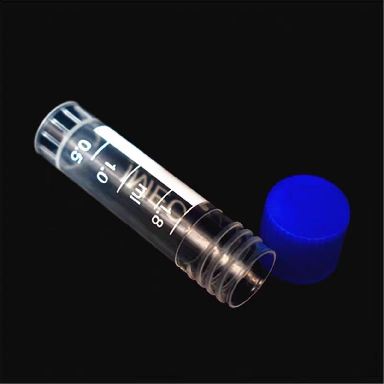 100/200/300/500/1,8 ml Kunststoff-Schraubmund-Gefrierrohr mit auslaufsicherer Unterlegscheibe, transparentes, graduiertes Kryoröhrchen, Reagenzien-Aufbewahrungsröhrchen(500pcs)