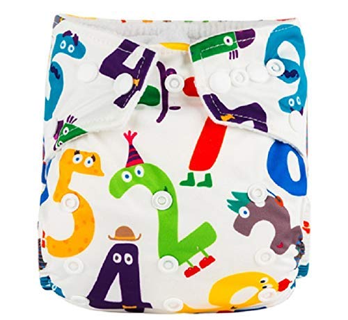Crawl'in Baby Cloth Diaper Pants Adjustable Reusable Washable Printed Button Diaper for Babies/Infants/Toddlers (Age 0 to 2 Years) (Assorted Colours & Prints)