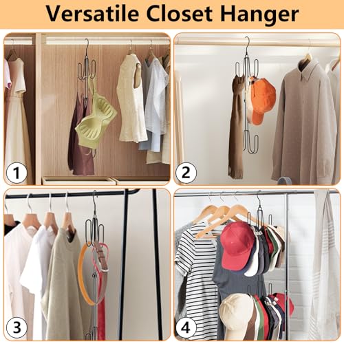 Nanati Hat Hangers For Closet, Stainless Steel Hat Organizer, Hat Racks For Baseball Caps thumb #5