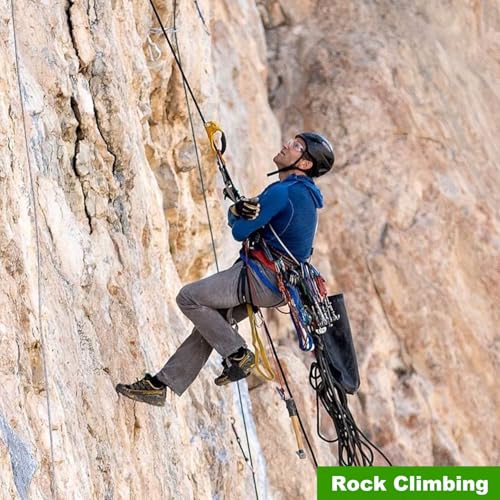 Crayza POLYESTER - 1/2IN/50FT Double Braided Polyester Rope (1/2 In X 50 Ft) Strong Arborist Rigging Rope 48 Strands thumb #6